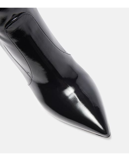 Gianvito Rossi Black Hansen Leather Knee-High Boots