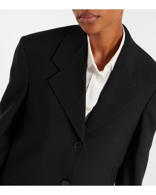 The Row Black Selim Wool Blazer