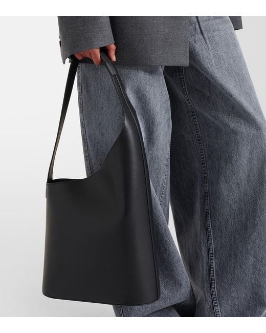 Aesther Ekme Lune Large Leather Tote Bag in Black | Lyst