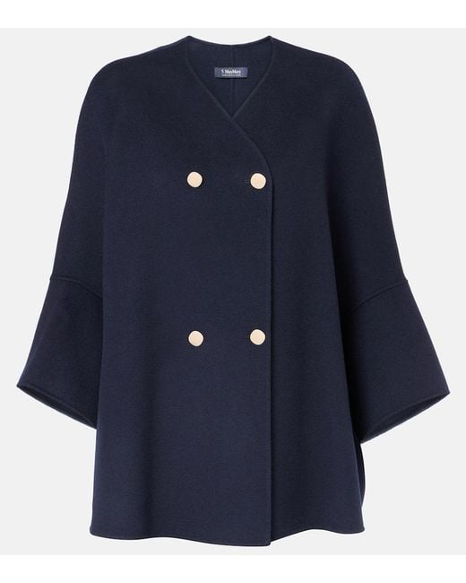 Max Mara Blue Virgin Wool Jacket