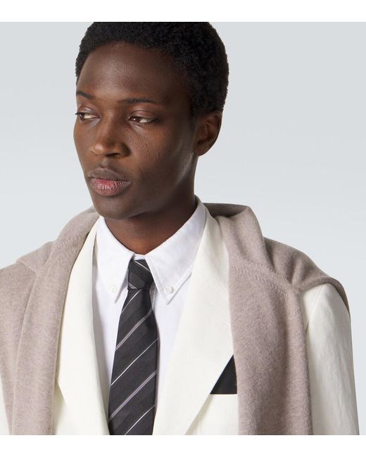Cravatta di Brunello Cucinelli in Black da Uomo
