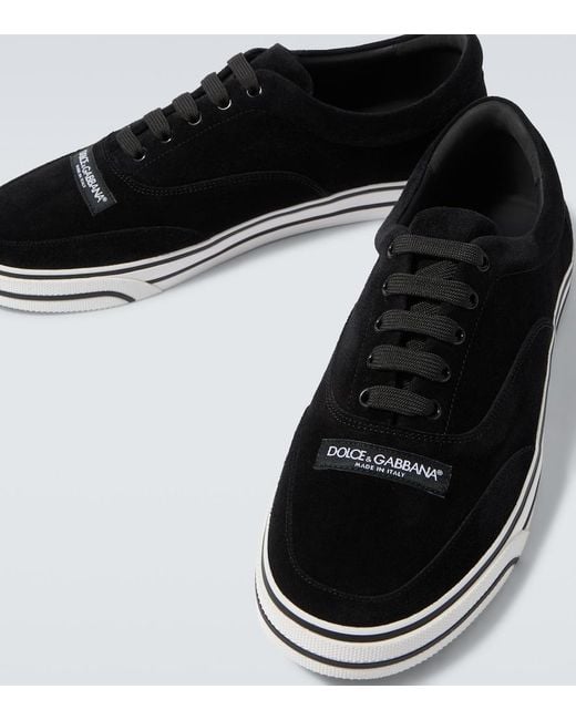 Dolce & Gabbana Black Suede Sneakers for men