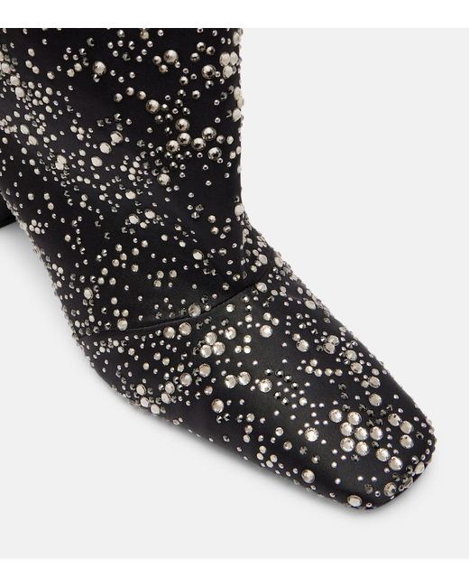 Coperni Black Embellished Knee-High Boots