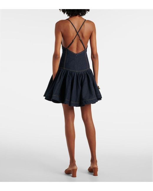 Zimmermann Blue Crush Denim Minidress