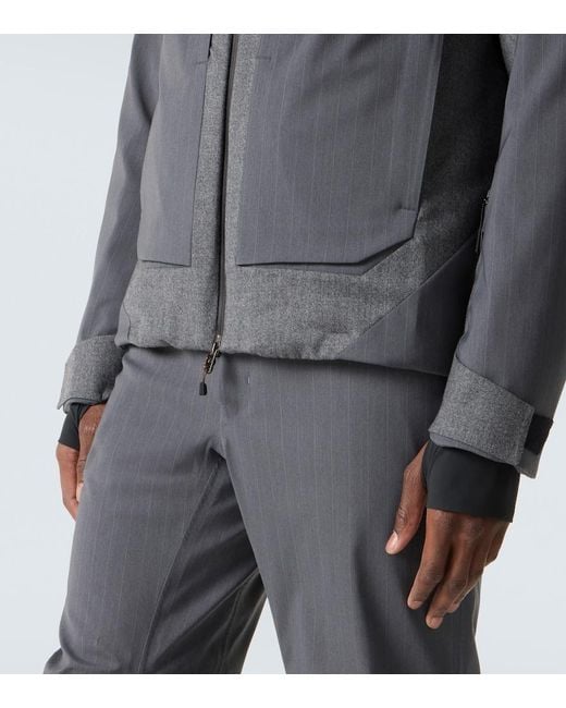 Sease Gray Trace 2.0 Pinstripe Down Jacket for men