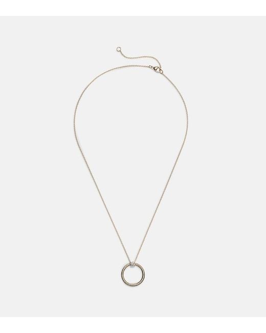 STONE AND STRAND White Prince 14Kt Necklace With Diamonds