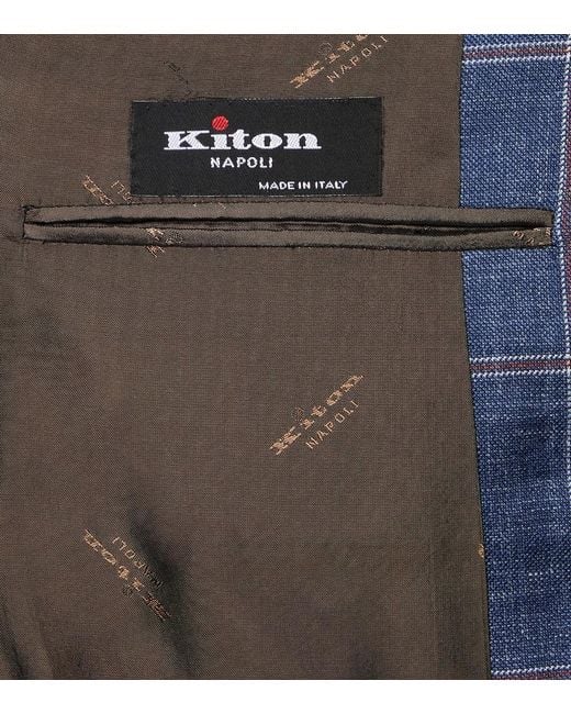 Blazer di Kiton in Blue da Uomo