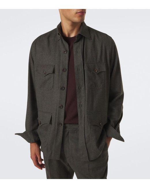 Rubinacci Green Wool Jacket for men