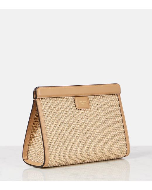 Jimmy Choo Natural Clutch Avenue Small Mit Leder