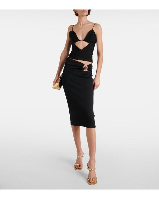 Christopher Esber Black Volcan Cutout Tank Top