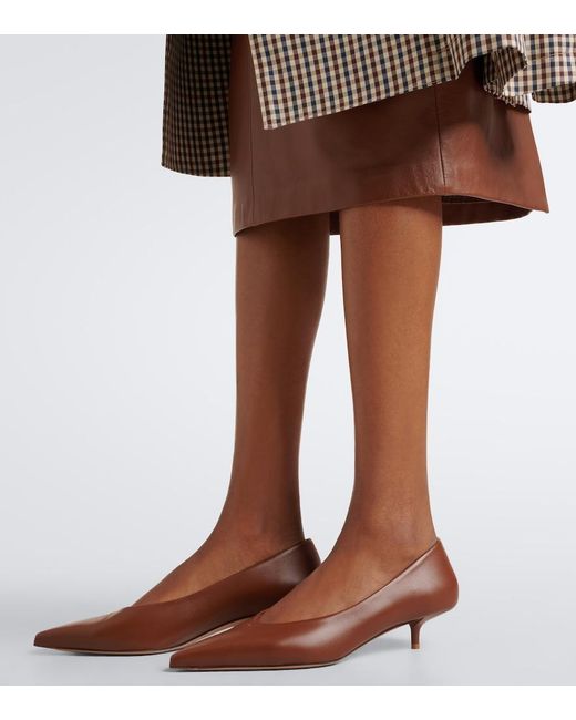Max Mara Brown Leather Pumps