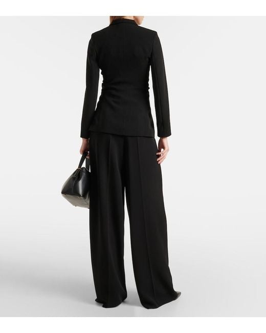 Max Mara Black Belted Cady Blazer