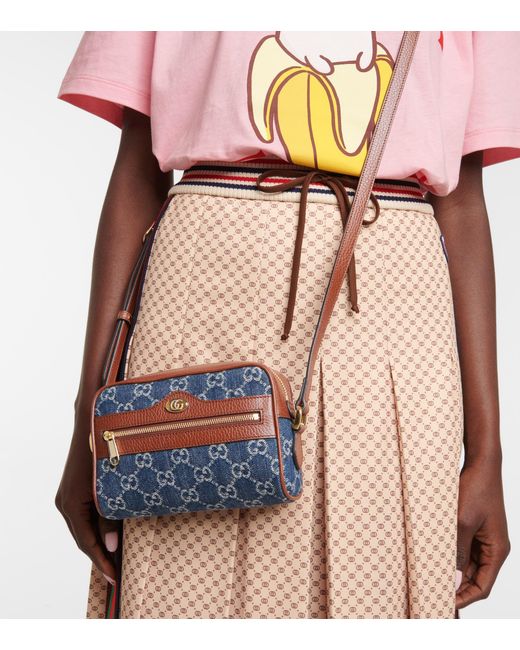 Gucci Ophidia GG Mini Denim Crossbody 