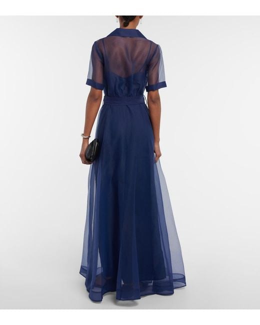 Staud Blue Millie Maxi Dress