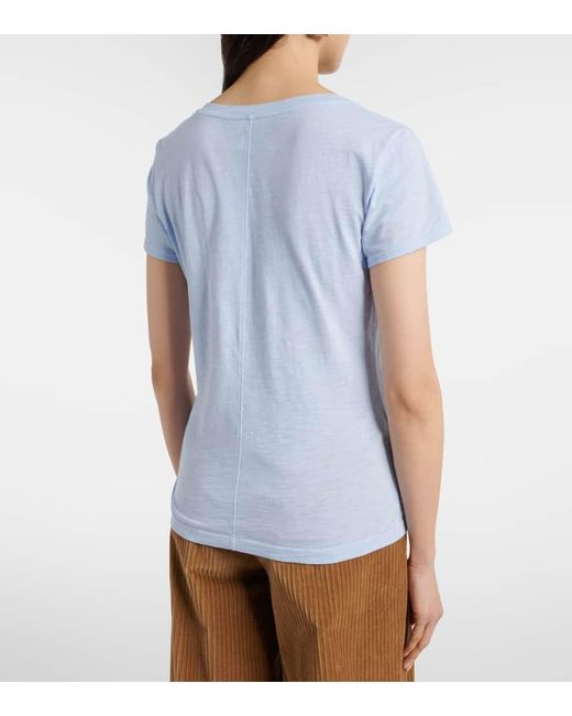 Velvet Blue Lilith Cotton T-Shirt