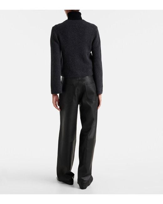 Jardin Des Orangers Black Wool And Cashmere Cardigan