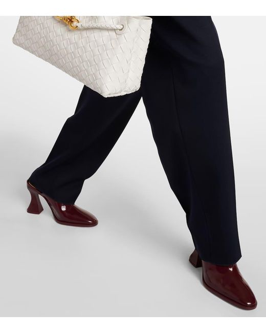 Bottega Veneta Red Mules Cha-Cha Aus Leder