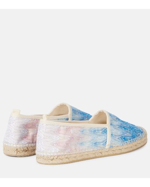 Missoni Blue Zigzag Ombre Espadrilles