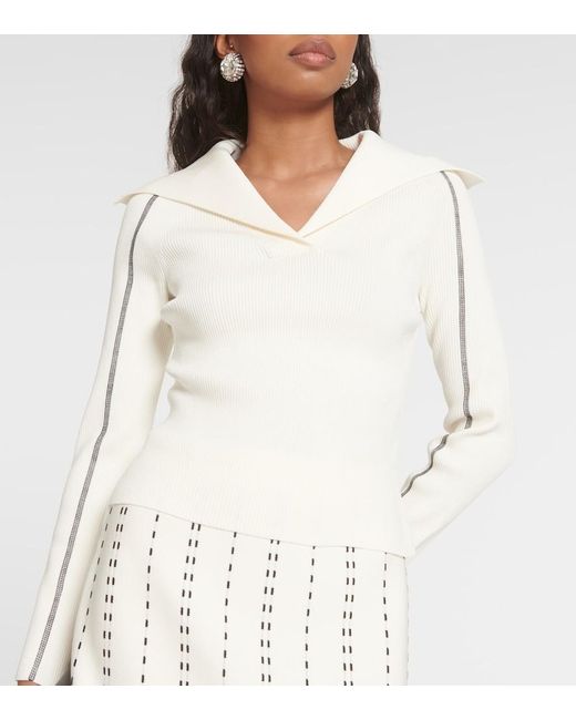 Jonathan Simkhai White Beckie Sweater