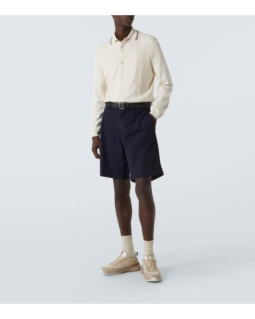 Polo En Coton Brunello Cucinelli pour homme en coloris White