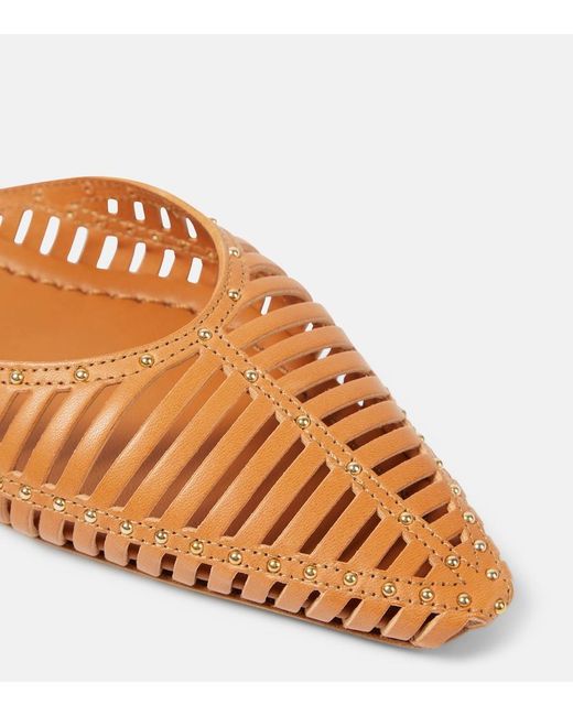 Ulla Johnson Brown Leather Ballet Flats