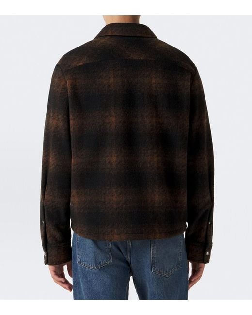 Moncler Black Archivio Checked Jacket for men