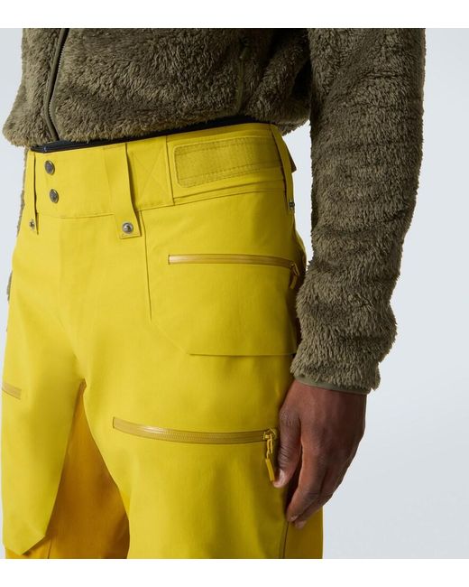 Norrona Yellow Lofoten Ski Pants for men