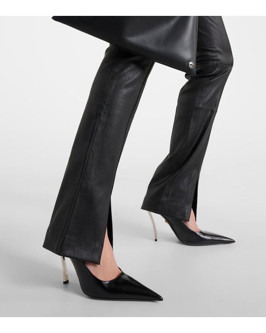 Stouls Gray Vegas Strip Skinny Leather Pants