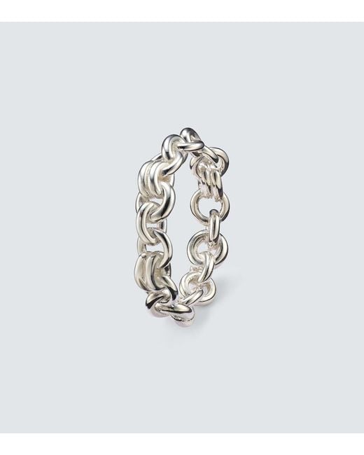 Spinelli Kilcollin Metallic Fused Serpens Medium 925 Sterling Ring for men