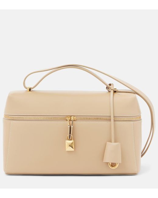 Loro Piana Natural Extra L27 Leather Crossbody Bag