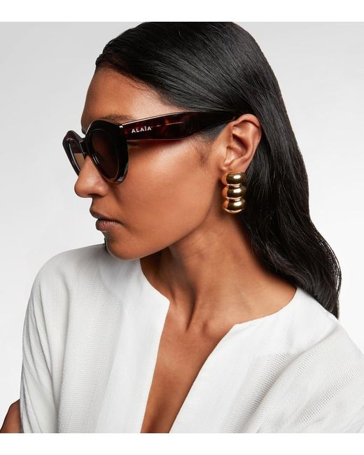 Alaïa Brown Absolu Cat-Eye Sunglasses
