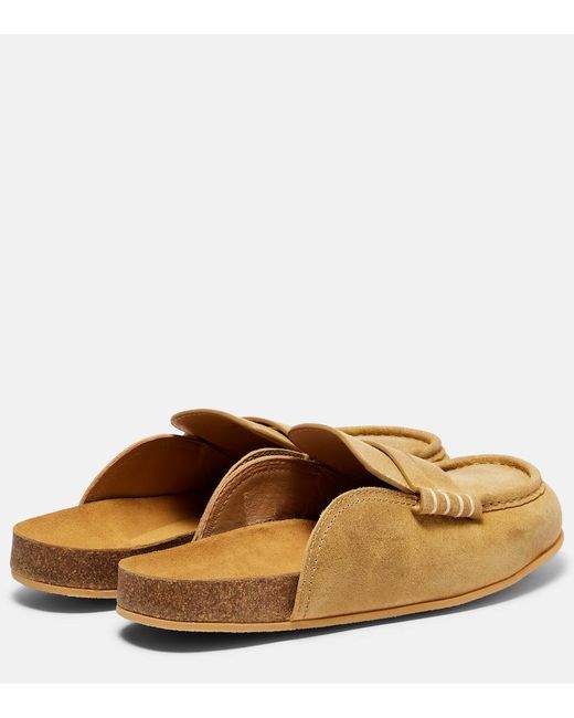 J.W. Anderson Natural Suede Mules