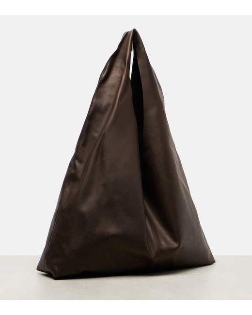 The Row Brown New Bindle Leather Shoulder Bag