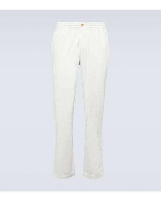 Polo Ralph Lauren White Cotton-blend Tapered Pants for men