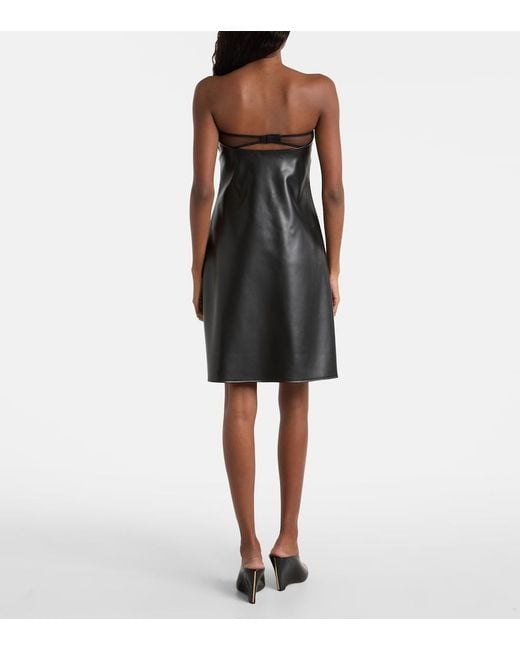 Courreges Black Strapless Minidress