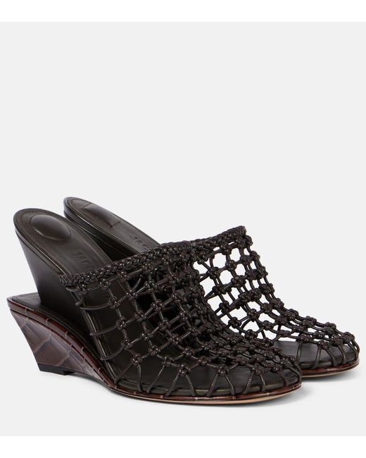 Mules Double 110 di Jacquemus in Black