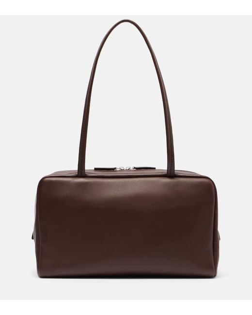 The Row Brown Astra Leather Tote Bag