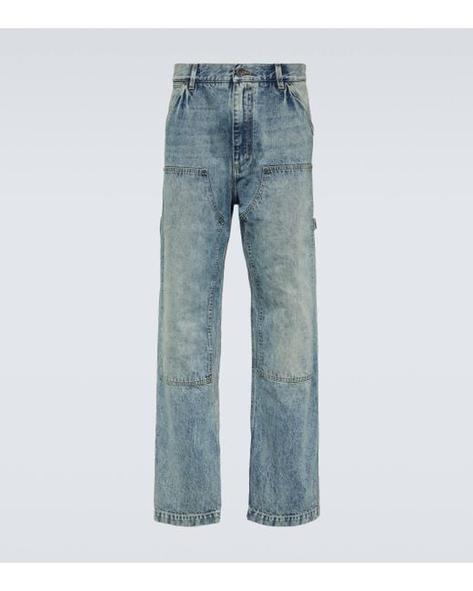 Dolce & Gabbana Blue Carpenter Straight Jeans for men