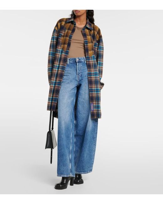 Jeans Anchos Mari De Tiro Alto AG Jeans de color Blue