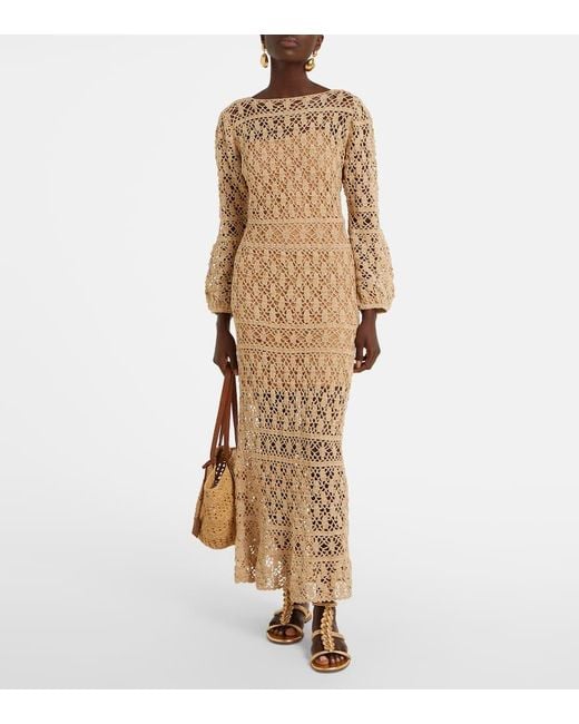 Abito Lungo Bianca di Anna Kosturova in Natural