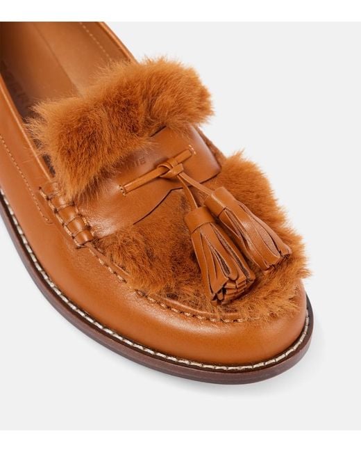 Robert Clergerie Brown Rita Leather Loafers