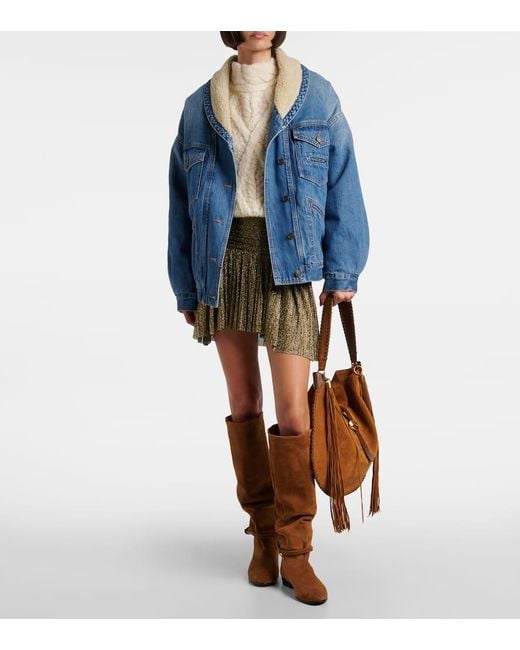 Isabel Marant Brown Stiefel Nynel Aus Veloursleder