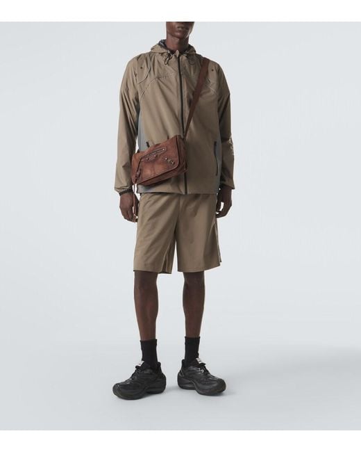 Balenciaga Brown Technical Track Jacket for men