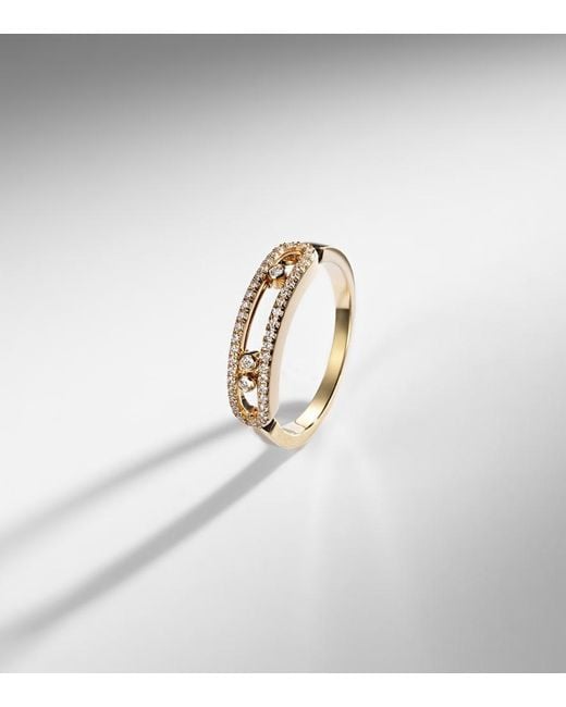 Messika White Baby Move 18Kt Ring With Diamonds