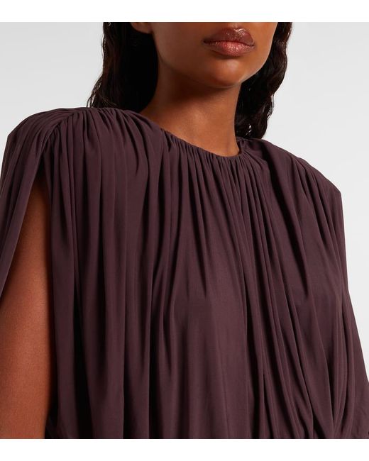 Magda Butrym Purple Asymmetric Draped Top