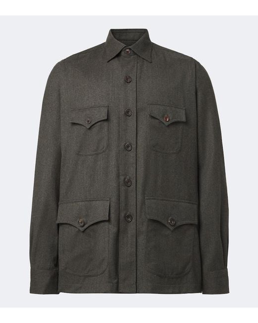 Rubinacci Green Wool Jacket for men