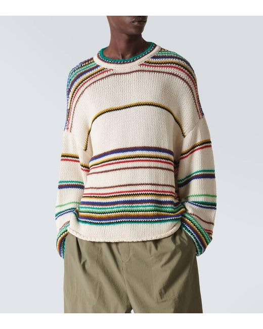 Paula's Ibiza - Pullover in misto cotone a righe di Loewe in Multicolor da Uomo