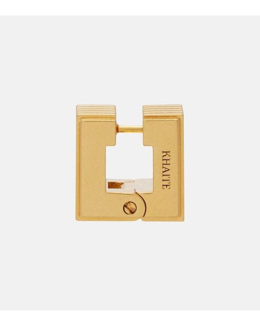 Khaite White Empire 18Kt-Plated Earrings
