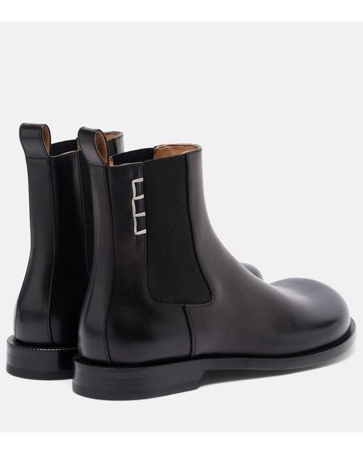 J.W. Anderson Black Chelsea Boots Aus Leder