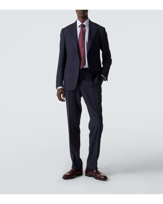 Thom Sweeney Blue Wool Suit for men